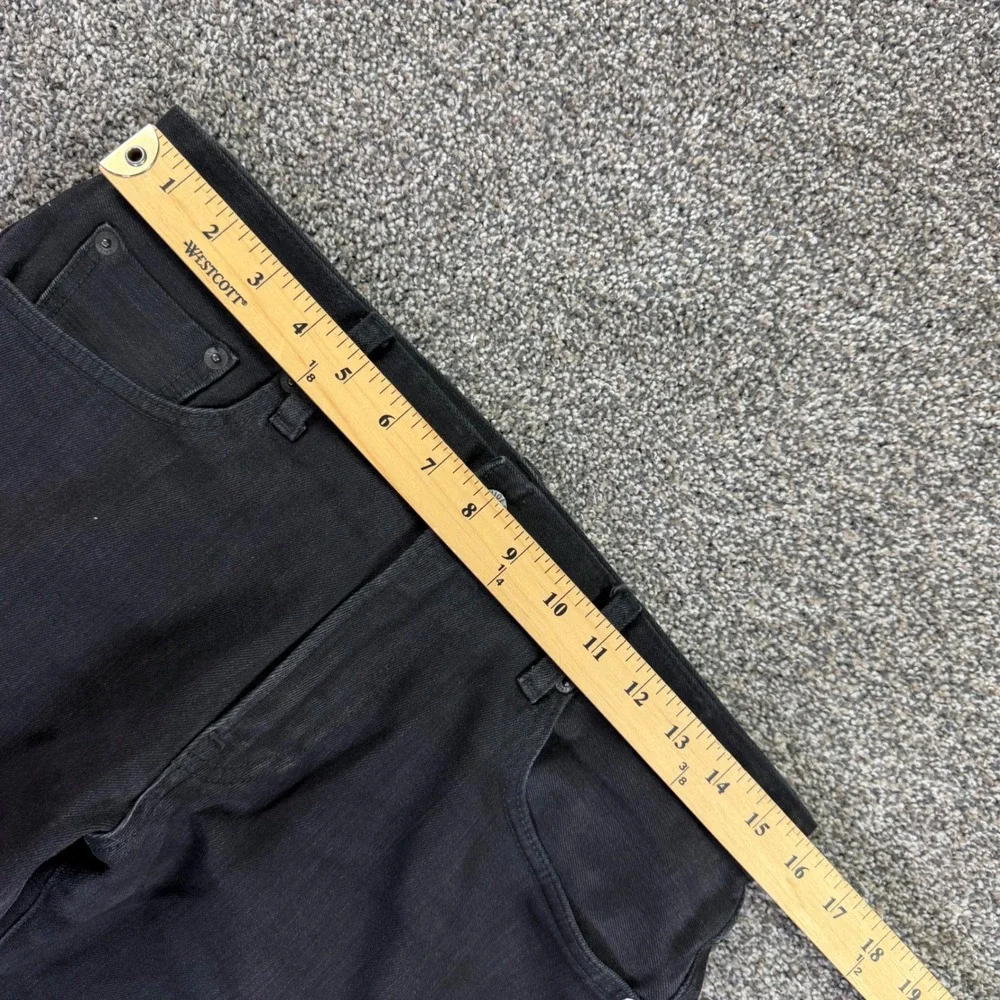 Uniqlo Selvedge Denim Jeans Mens 30x34 Slim Fit Black Stretch Pants Red Line